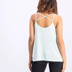 XS Women's Universal Thread Cross Thread Tank Top Moonlight Jade